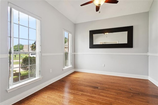101 Tammy Dr, Slidell, LA 70458 - unfurnished room featuring plenty of natural light, wood finished floors, and a ceiling fan