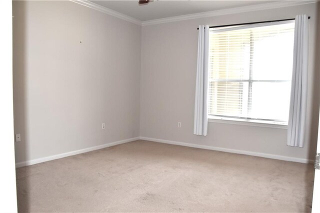 350 Emerald Forrest Blvd Unit 24103, Covington, LA 70433 - empty room featuring light carpet, ornamental molding, healthy amount of natural light, and ceiling fan