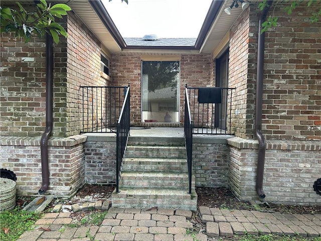 4317 James Dr, Metairie, LA 70003 - doorway to property featuring brick siding