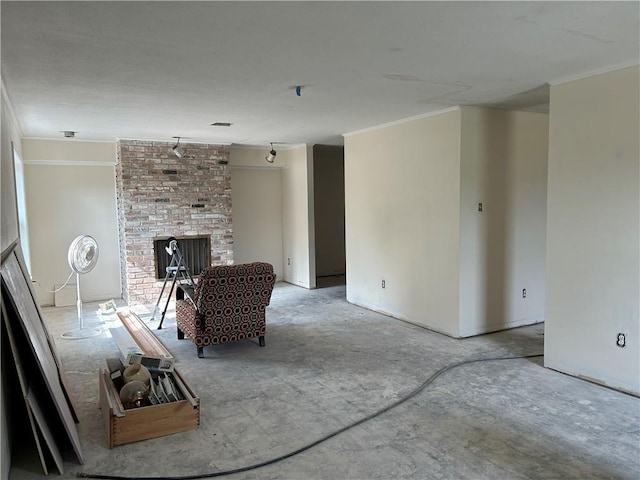 4317 James Dr, Metairie, LA 70003 - living area featuring ornamental molding