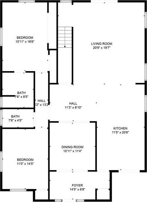 6640 Louisville St, New Orleans, LA 70124 - view of home floor plan