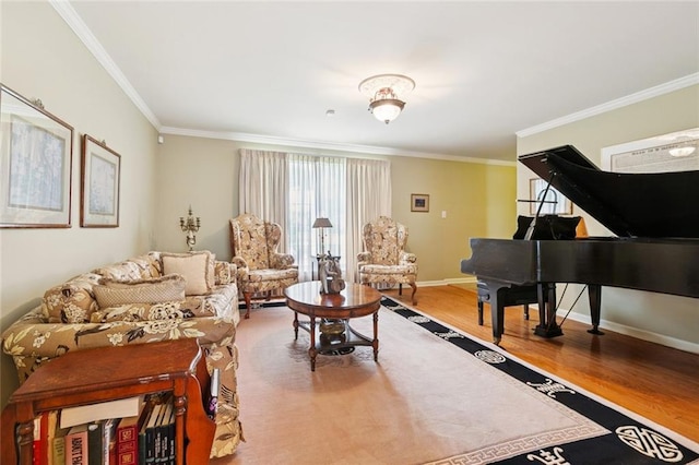 4519 Bancroft Dr, New Orleans, LA 70122 - living area with wood finished floors and ornamental molding