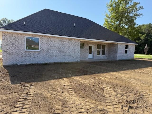 53357 Phillips Path, Loranger, LA 70446 - back of property with brick siding and a shingled roof