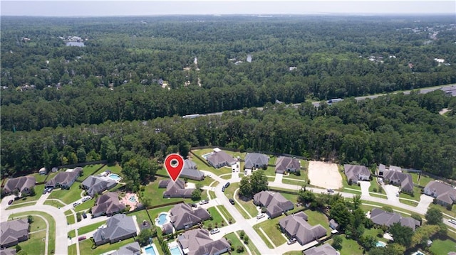 1521 Rue De Fontaine, Covington, LA 70433 - aerial view of property's location with nearby suburban area