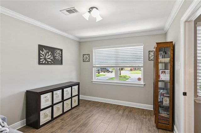 5028 Jasper St, Metairie, LA 70006 - bedroom featuring wood finished floors and crown molding