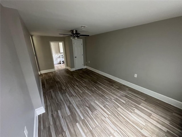 3046 Slidell Ave, Slidell, LA 70458 - spare room with ceiling fan and wood finished floors