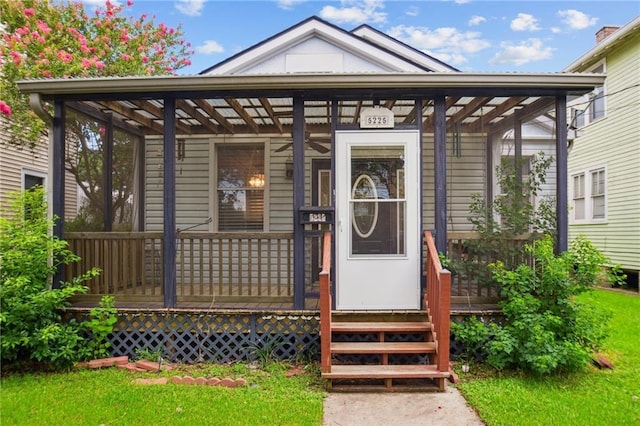 5225 Conti St, New Orleans, LA 70124 - entrance to property with covered porch