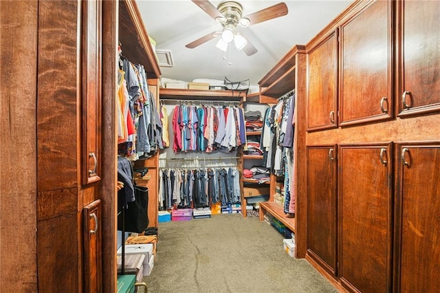 5225 Conti St, New Orleans, LA 70124 - walk in closet with carpet and ceiling fan