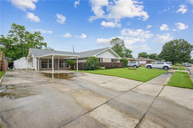 2636 Somerset Dr, New Orleans, LA 70131 - single story home featuring a front lawn and driveway