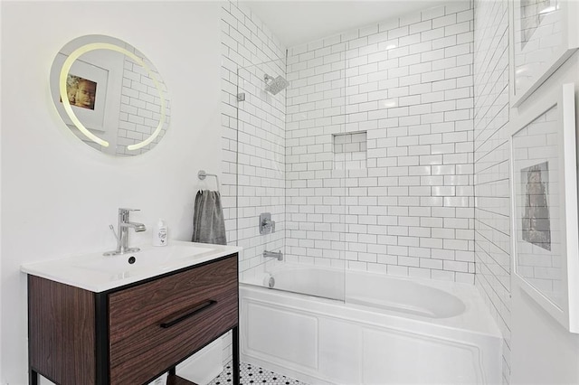 1783 Coliseum St Unit H, New Orleans, LA 70130 - full bathroom with vanity and shower / tub combination