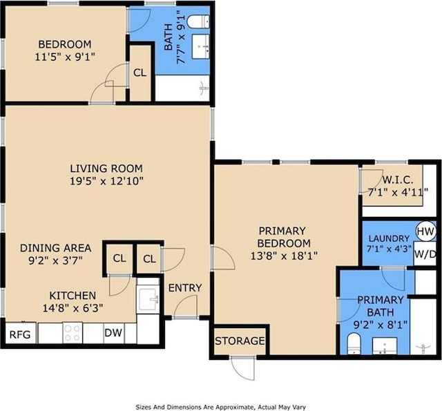 1783 Coliseum St Unit H, New Orleans, LA 70130 - view of room layout
