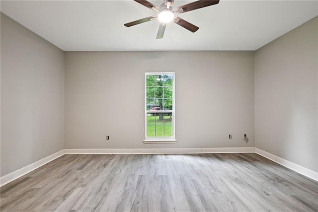 325 Jasmine Dr, Mandeville, LA 70471 - spare room with light wood-type flooring and a ceiling fan