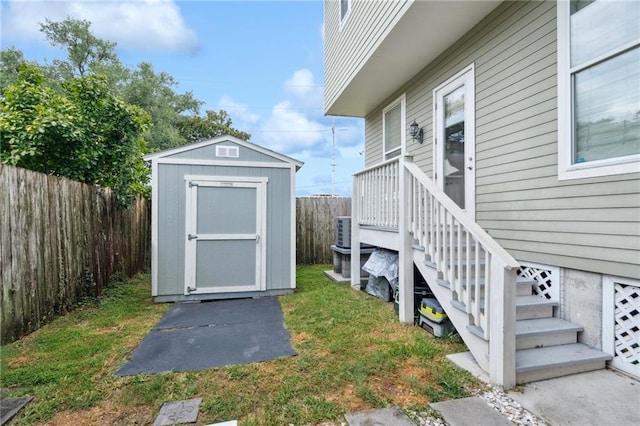 125 Broadway St, New Orleans, LA 70118 - view of shed with a fenced backyard