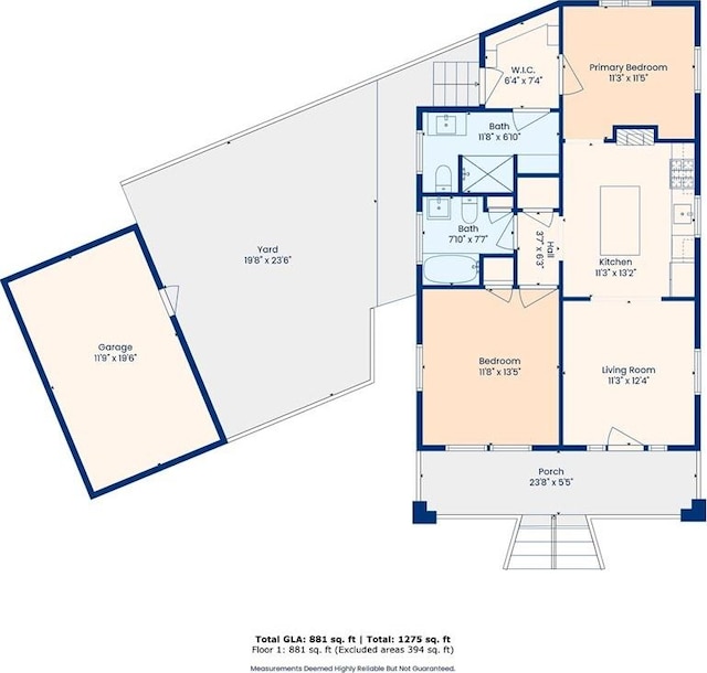 2303 Wisteria St, New Orleans, LA 70122 - view of home floor plan