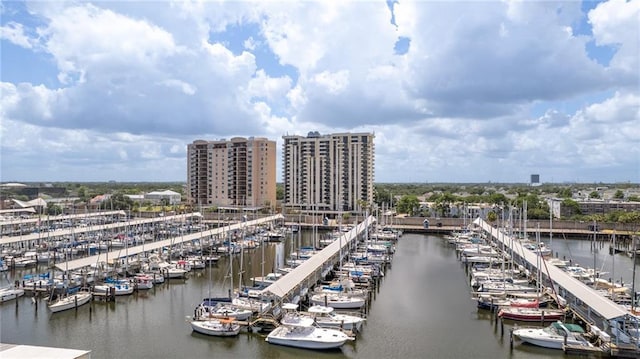 300 Lake Marina Ave Unit 14Dbw, New Orleans, LA 70124 - water view with numerous boat docks