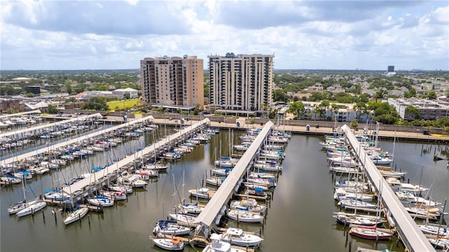 300 Lake Marina Ave Unit 14Dbw, New Orleans, LA 70124 - view of urban area featuring numerous boat docks