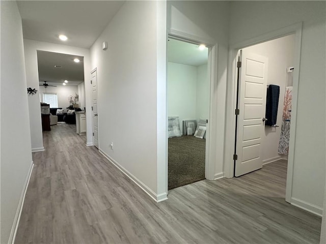 42423 Landing View Rd, Ponchatoula, LA 70454 - corridor featuring light wood-style floors and recessed lighting