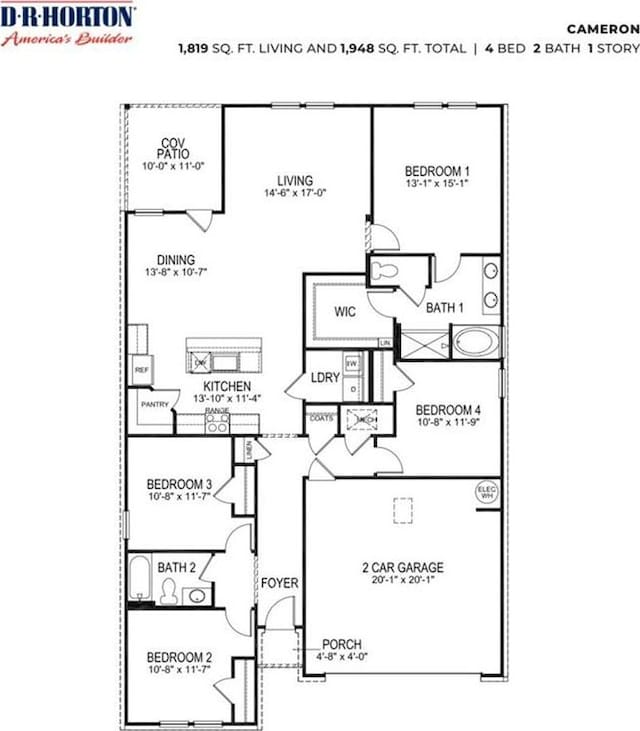 42423 Landing View Rd, Ponchatoula, LA 70454 - view of floor plan / room layout