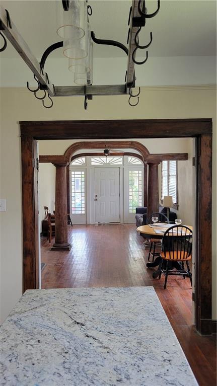 177375 N Dorgenois St, New Orleans, LA 70119 - entrance foyer with dark wood-style floors