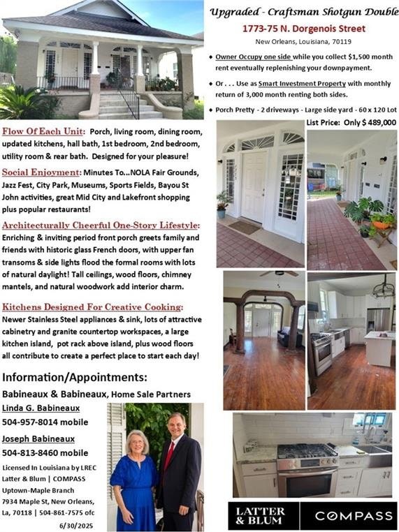 177375 N Dorgenois St, New Orleans, LA 70119 - view of marketing collateral with multiple images