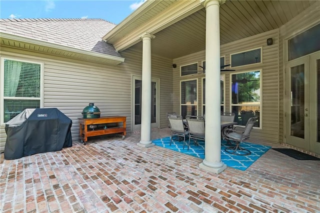 412 Aspen Ln, Covington, LA 70433 - view of patio / terrace featuring a grill and outdoor dining area