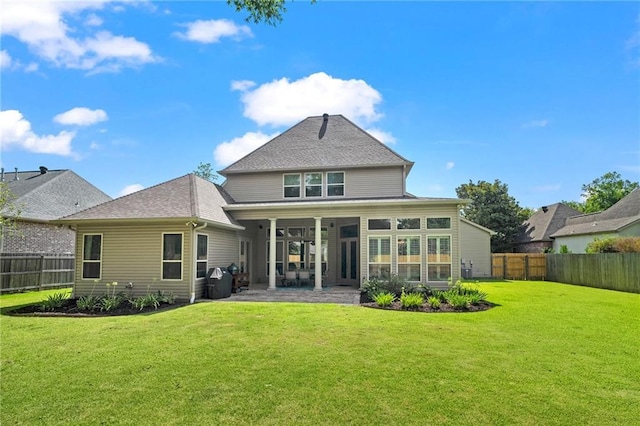 412 Aspen Ln, Covington, LA 70433 - rear view of house featuring a fenced backyard and a patio