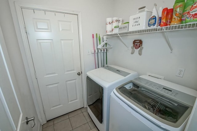 784 Lakeview Ln, Covington, LA 70435 - laundry area featuring independent washer and dryer and light tile patterned floors