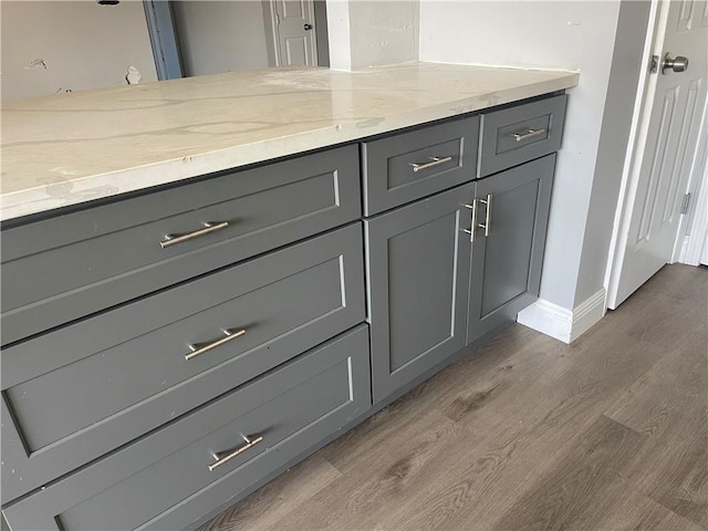 40 Cane Dr, La Place, LA 70068 - detailed view of wood finished floors and baseboards