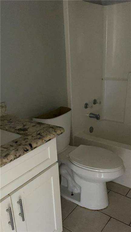 40 Cane Dr, La Place, LA 70068 - bathroom with vanity, tile patterned floors, and tub / shower combination