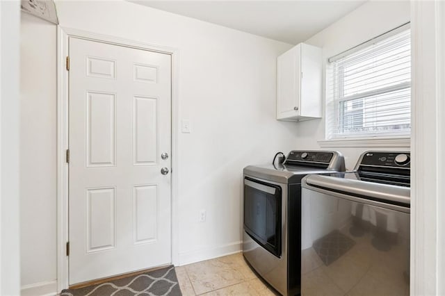 3514 Bore St, Metairie, LA 70001 - laundry area with washing machine and dryer and cabinet space
