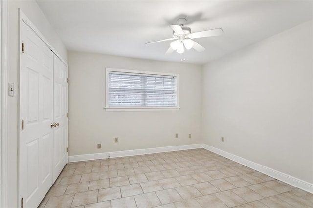 4827 Utica St, Metairie, LA 70006 - unfurnished bedroom featuring a closet and a ceiling fan