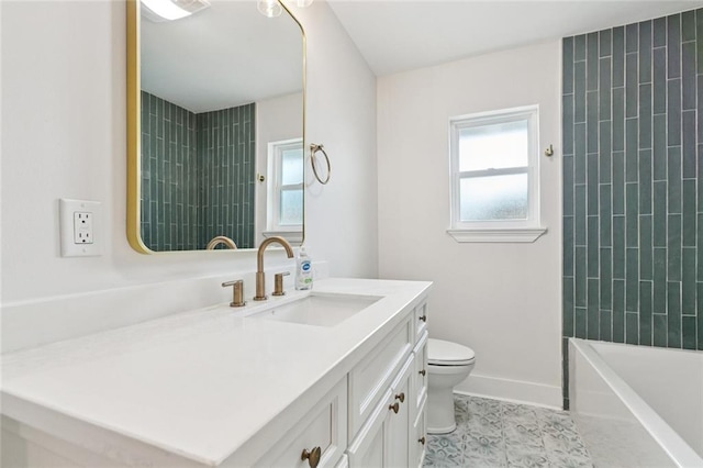 1109 Manson St, Metairie, LA 70001 - full bathroom featuring vanity, healthy amount of natural light, tile patterned floors, and  shower combination