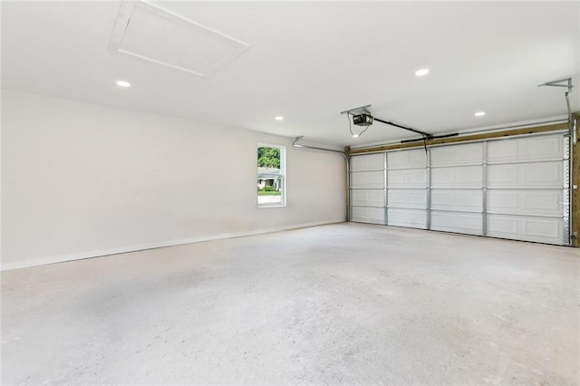 1109 Manson St, Metairie, LA 70001 - garage featuring a garage door opener and recessed lighting