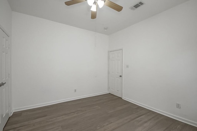 425 Park Blvd, New Orleans, LA 70114 - spare room featuring wood finished floors and ceiling fan