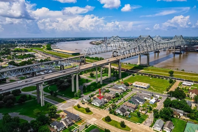 425 Park Blvd, New Orleans, LA 70114 - drone / aerial view of a notable bridge and a large body of water