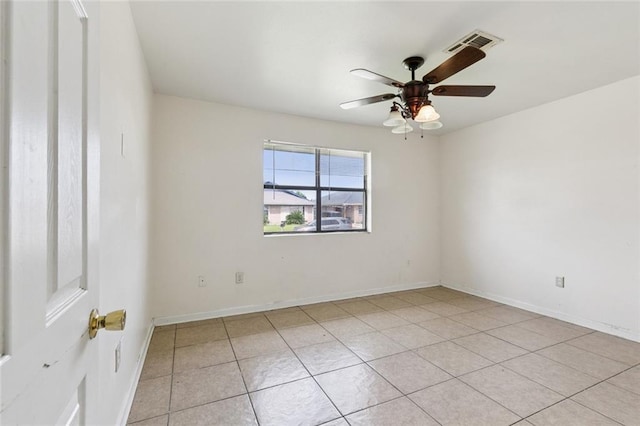 484951 Viola St, New Orleans, LA 70126 - empty room featuring a ceiling fan and light tile patterned flooring