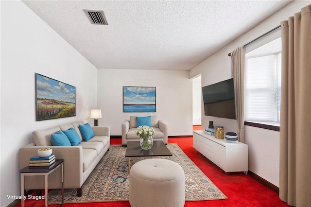3125 Metairie Ct, Metairie, LA 70002 - living room with a textured ceiling and baseboards