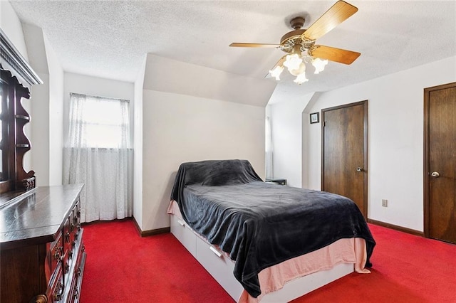 3125 Metairie Ct, Metairie, LA 70002 - bedroom with carpet floors, ceiling fan, and a textured ceiling