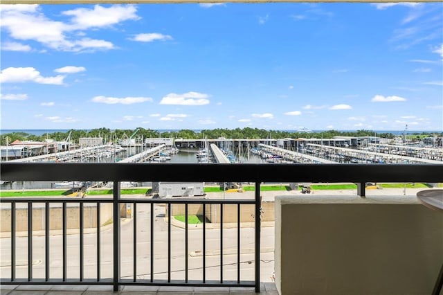 300 Lake Marina Ave Unit 7-C, New Orleans, LA 70124 - balcony featuring a water view and view of marina