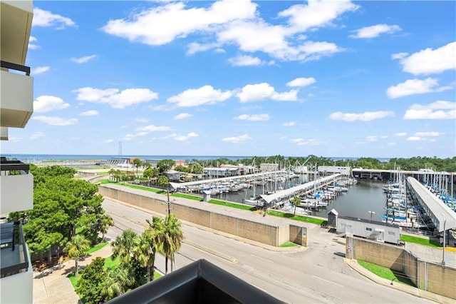 300 Lake Marina Ave Unit 7-C, New Orleans, LA 70124 - water view featuring a marina and a boat dock