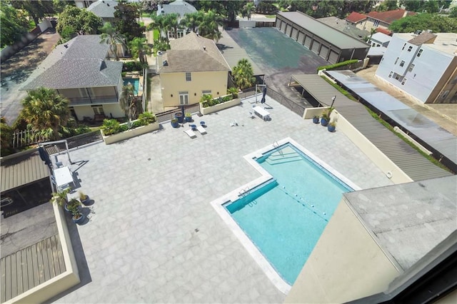 300 Lake Marina Ave Unit 7-C, New Orleans, LA 70124 - community pool featuring a patio and a residential view