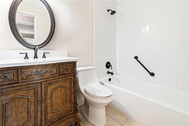26 Chamale Cv Unit 26, Slidell, LA 70460 - full bathroom with vanity, shower / bathtub combination, and tile patterned flooring