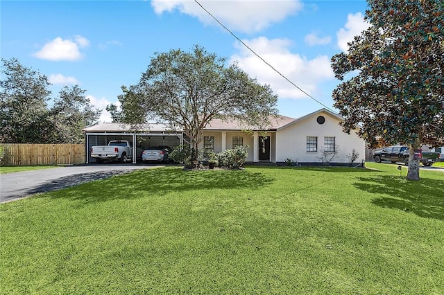 1929 Jean Lafitte Blvd, Lafitte, LA 70067 - ranch-style house featuring asphalt driveway and a carport