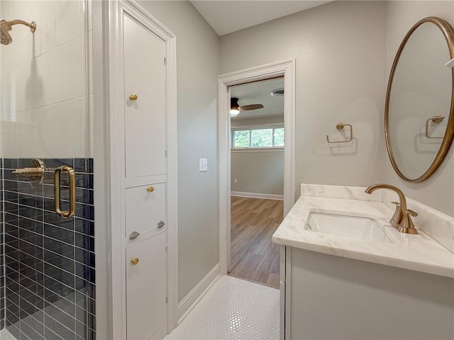 861 W William David Pkwy, Metairie, LA 70005 - full bathroom featuring vanity and a shower stall