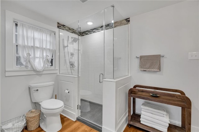4430 Karen Ave, Jefferson, LA 70121 - bathroom featuring wood finished floors and a shower stall