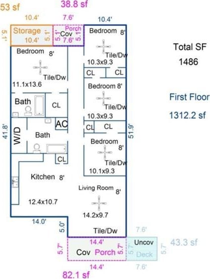 70330 C St, Covington, LA 70433 - view of property floor plan