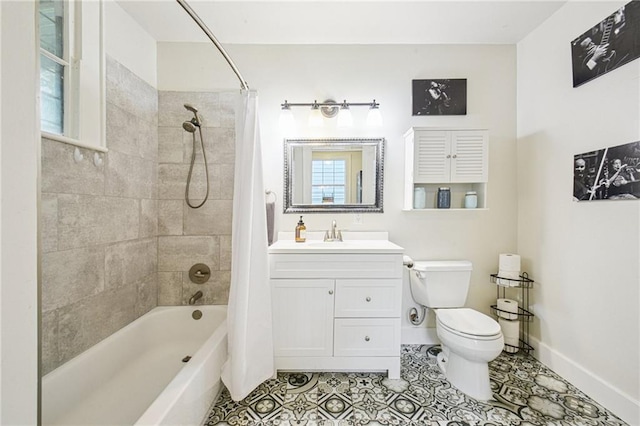 1821 Urquhart St, New Orleans, LA 70116 - bathroom featuring shower / bath combo, vanity, and tile patterned flooring