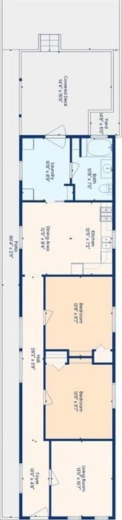 1821 Urquhart St, New Orleans, LA 70116 - view of floor plan / room layout