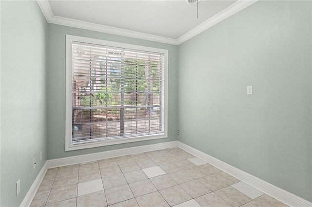 124 N Dr, Covington, LA 70433 - spare room with crown molding and light tile patterned floors