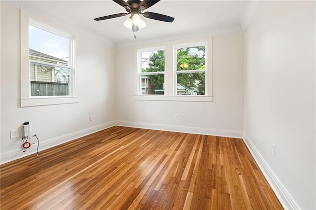 3821 Bauvais St, Metairie, LA 70001 - empty room featuring light wood-style flooring and a ceiling fan